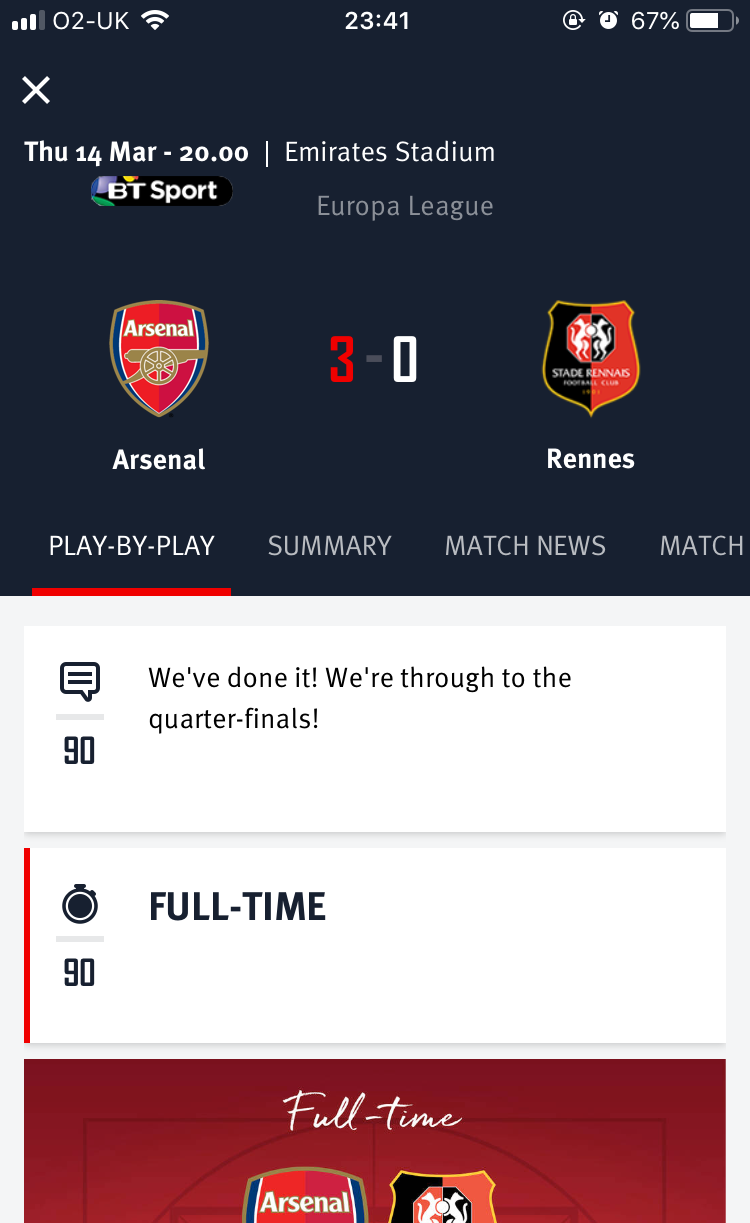 The Arsenal App, Arsenal App, News